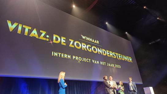 Award Zorgwerkgever van het jaar 2023 voor intern project: De Zorgondersteuner