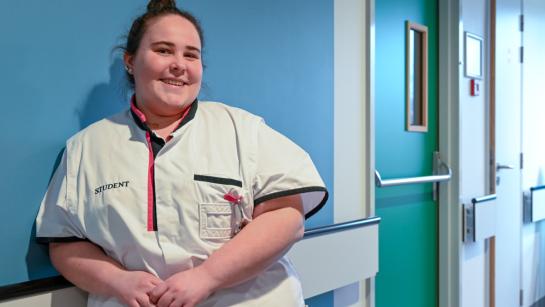 Jobstudent Cynthia Van de Brempt van de Mobiele Equipe