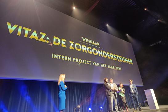 Award Zorgwerkgever van het jaar 2023 voor intern project: De Zorgondersteuner