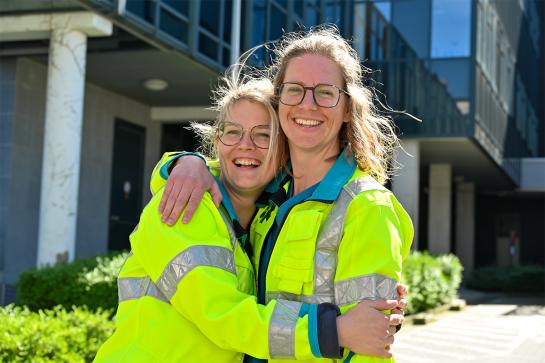 PIT-verpleegkundigen Sanne-Verhees en Maureen Polfliet