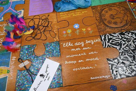 Puzzelstukje op deur Open Geestdagen PAAZ