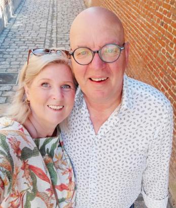 Vrijwilligster Myriam en haar echtgenoot Johan