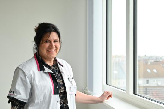 Foto hoofdverpleegkundige Ingrid Mels van Oncologisch Support Team en Palliatief Support Team